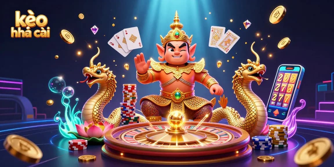 Engage with the thrilling kèo nhà cái experience in this dynamic casino scene filled with vibrant action.