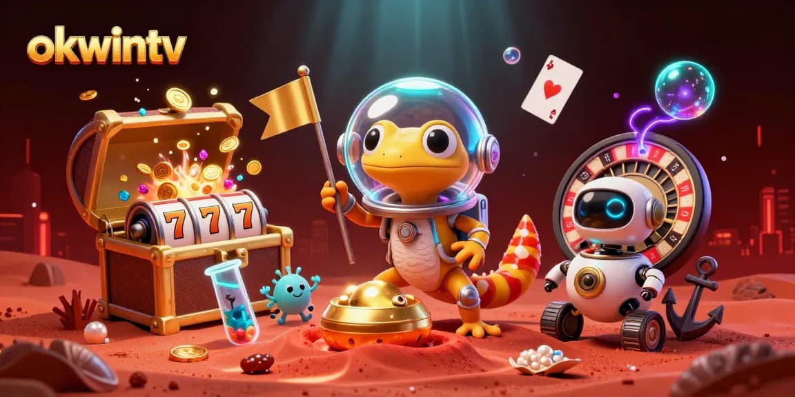 Experience top-notch live betting with okwintv at this vibrant casino scene full of exciting game elements.