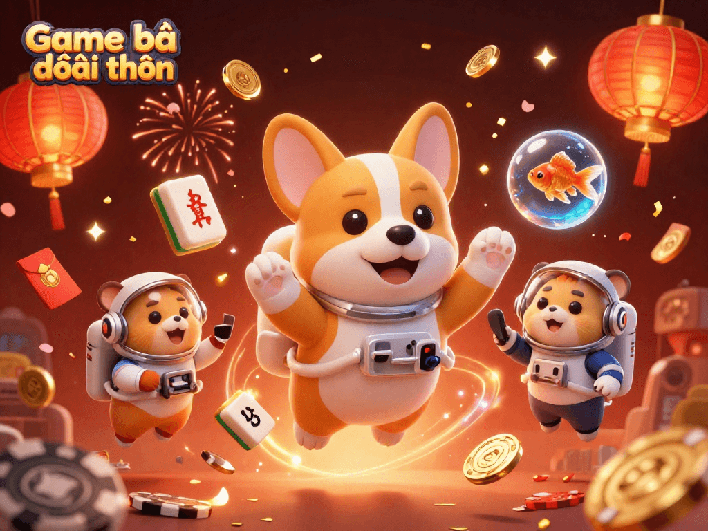 Engage in thrilling Game bài đổi thưởng with floating poker chips in a cosmic casino