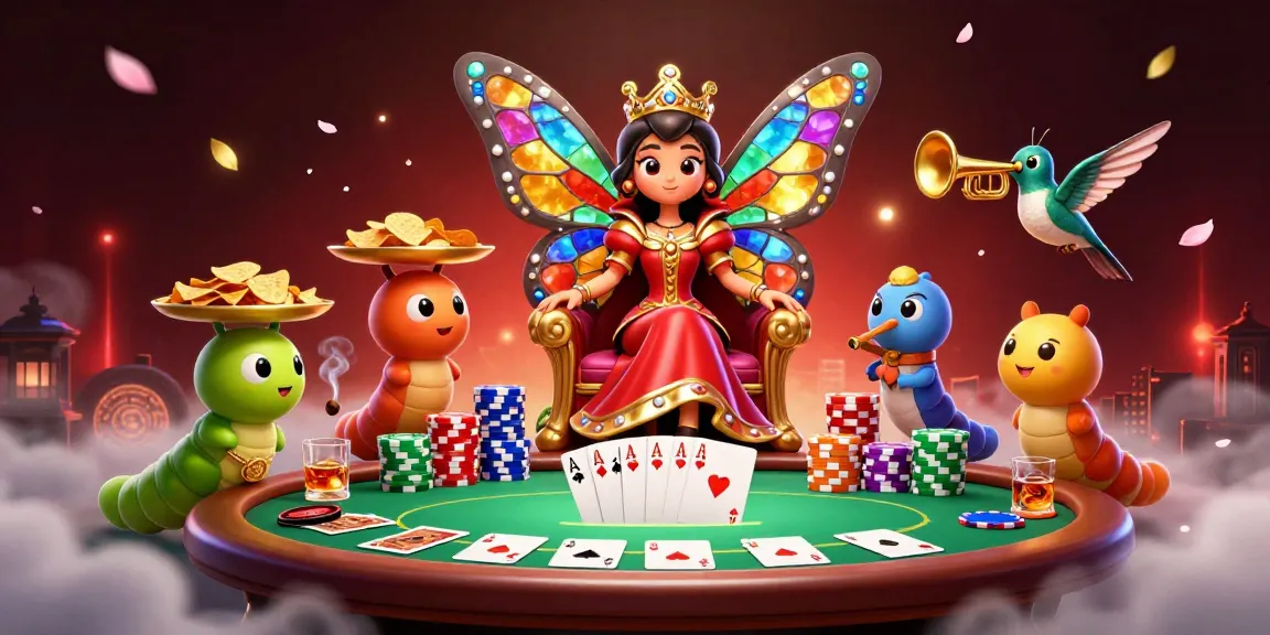 Experience thrilling poker action with CM88's vibrant illustration showcasing a lavish casino scene.
