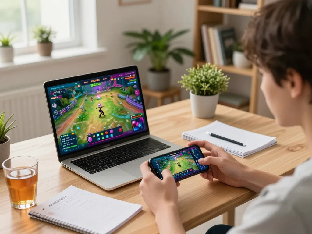 Player engaging with the AE888a app for live gaming, showcasing strategic betting in a cozy environment.
