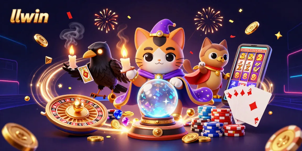 llwin spins the excitement with golden coins and captivating game elements, showcasing a vibrant casino atmosphere.