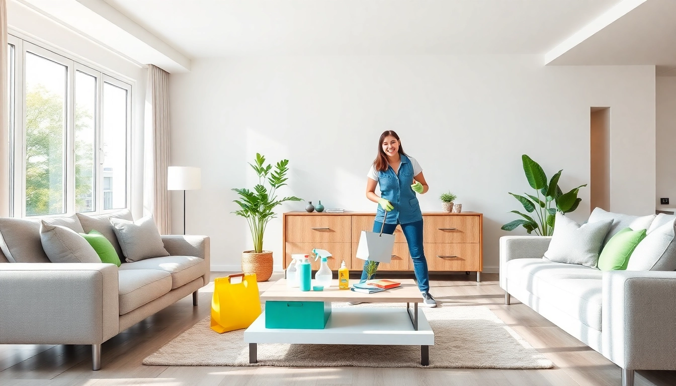 Pris hemstädning från professionell städfirma i ett rent och ljust hem.