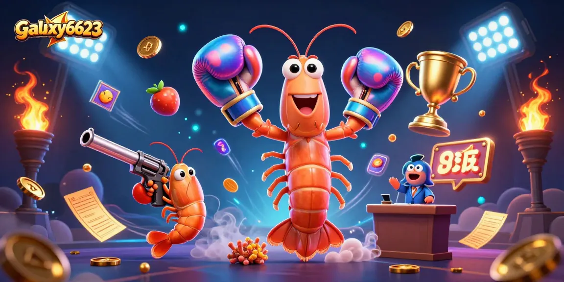 Join the action at galaxy6623 with a dynamic jackpot scene featuring vibrant slots and characters.