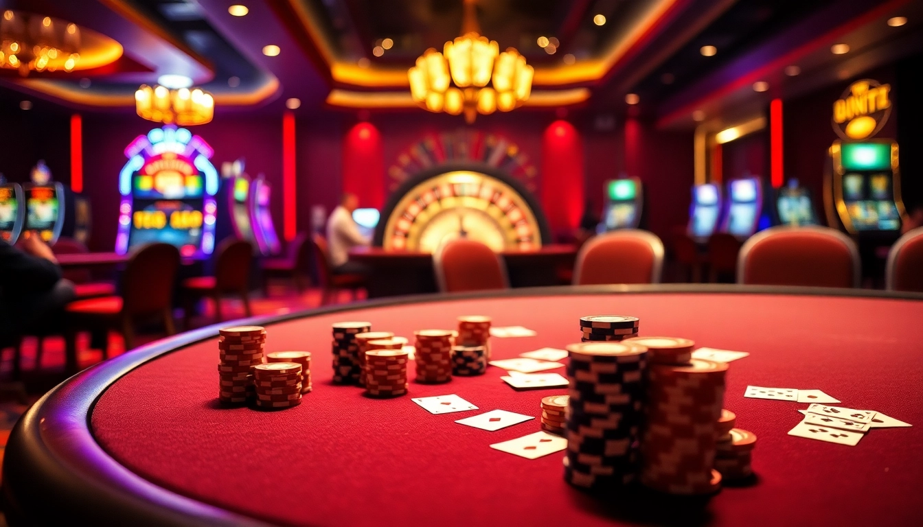Experience the thrill of U88 with exciting poker gameplay at a luxurious casino table.