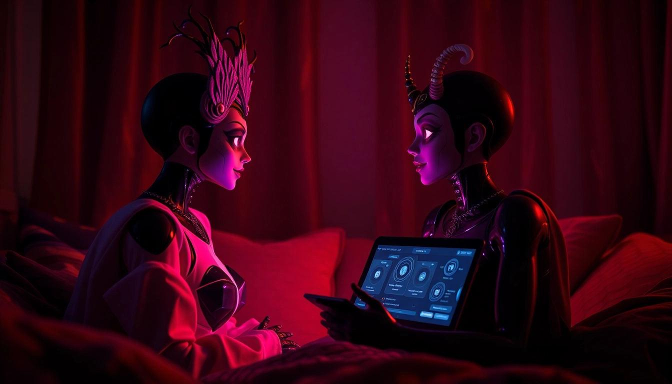 Engaging interaction with character AI nsfw in a cozy, intimate setting.