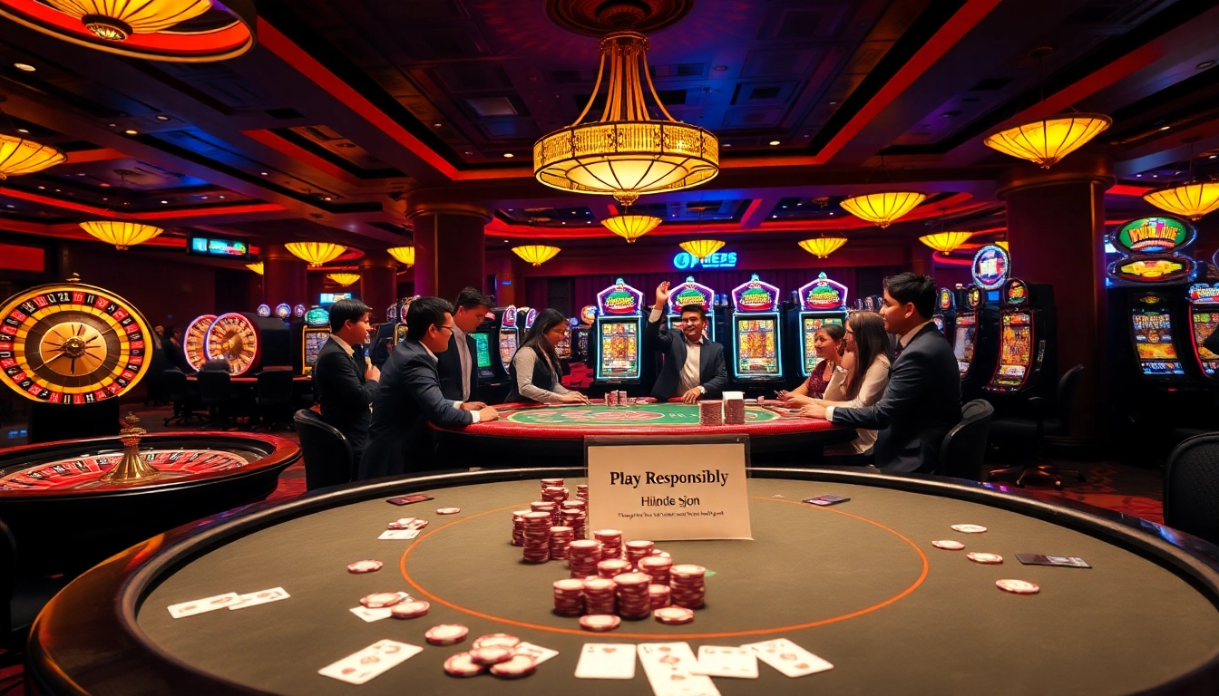 Play exciting card games at a nhà cái uy tín, showcasing luxury casino elements.