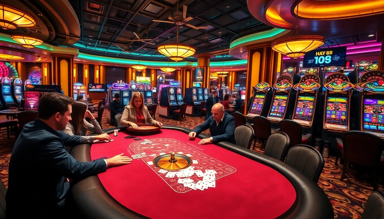 Experience the thrill of gambling at HAY 88 with vibrant tables and exciting slot machines.
