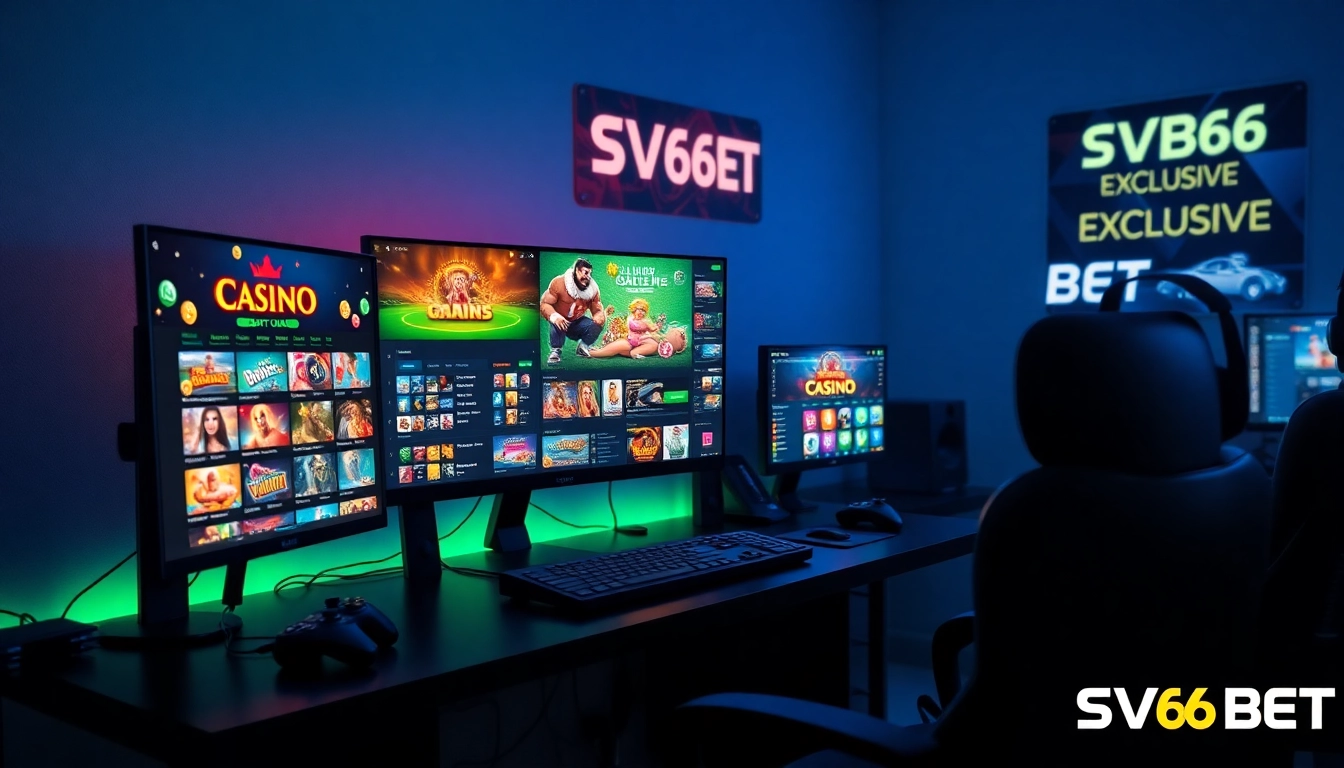Exciting SV66 BET online gaming scene with vibrant casino games