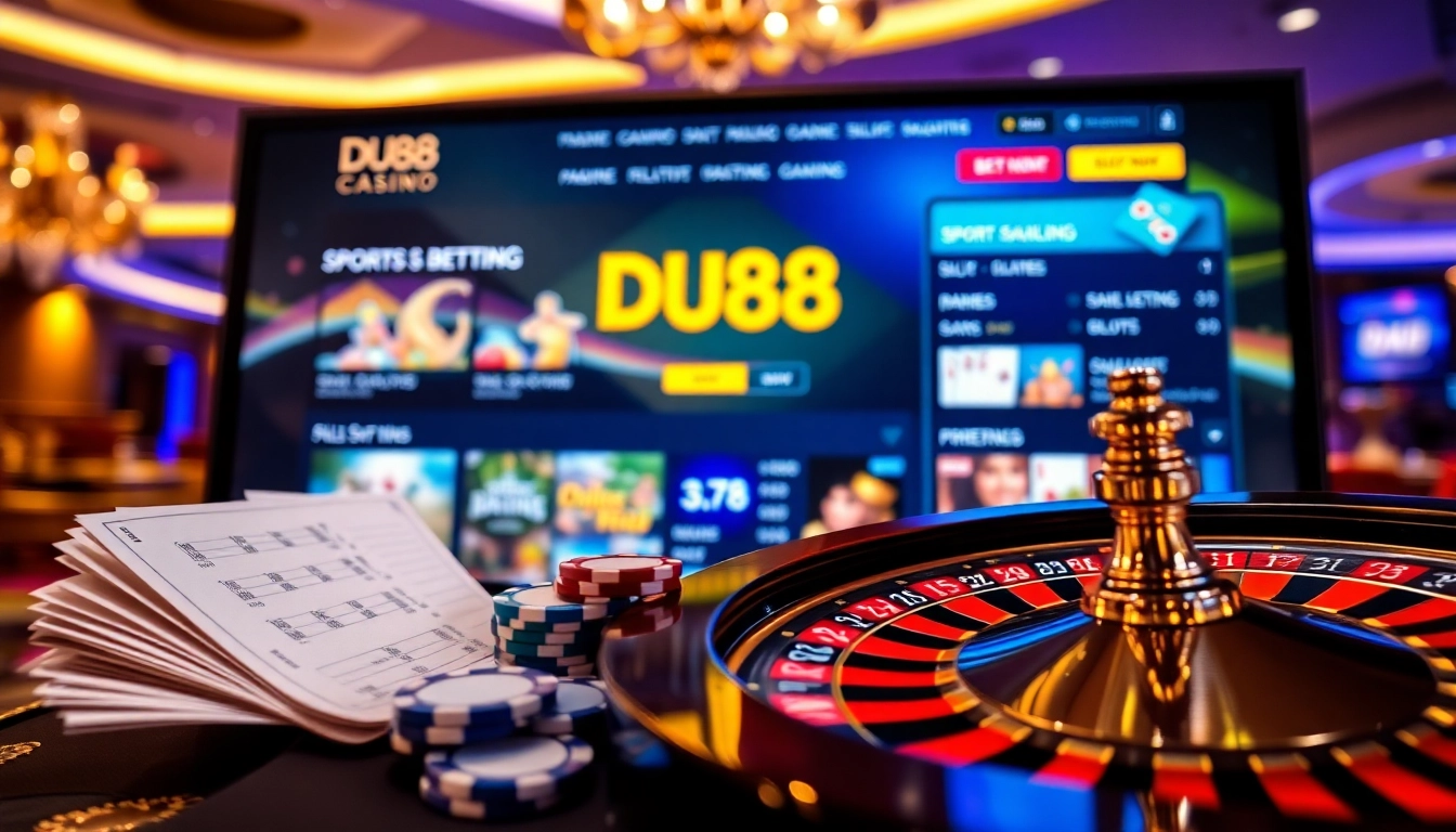 Experience online gambling excitement at DU88 with live betting options and dynamic visuals.