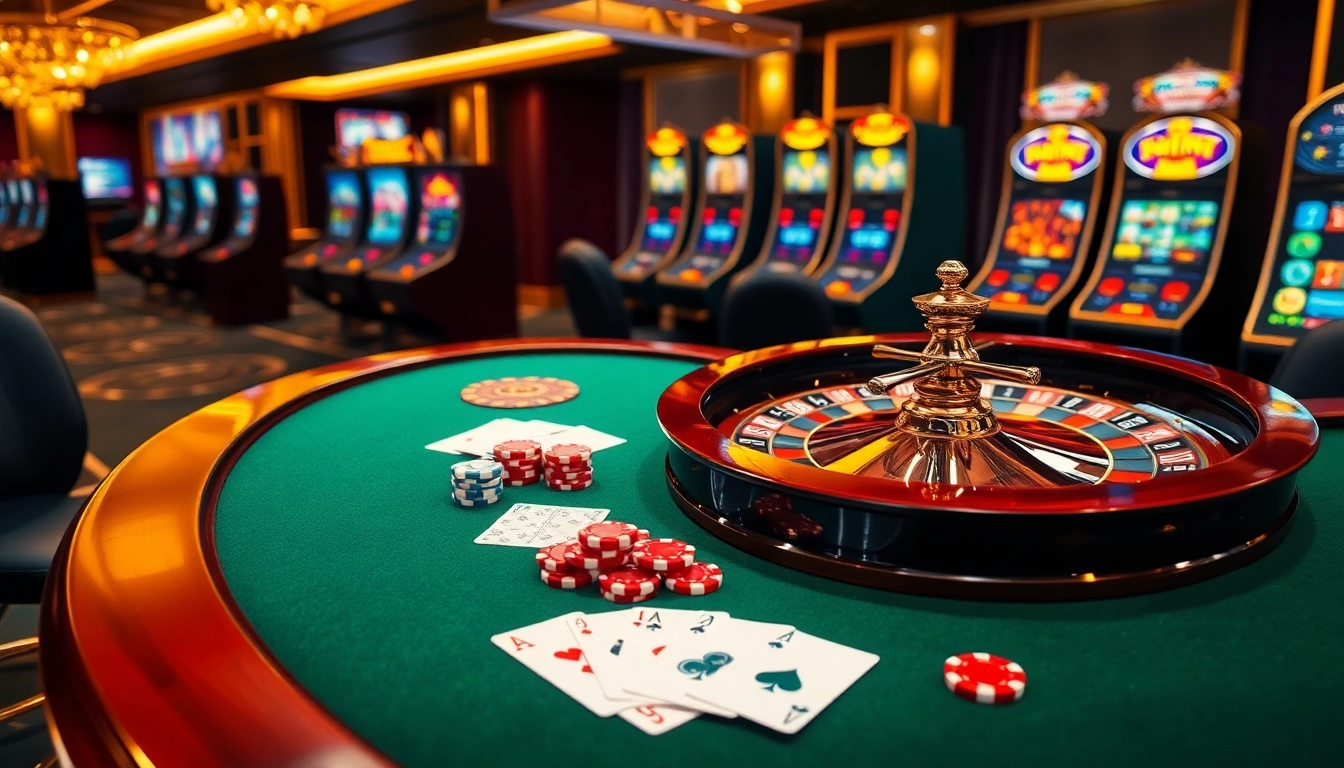 Experience exciting gameplay at https://8kbetbh.com/ with vibrant slot machines and a luxurious casino atmosphere.