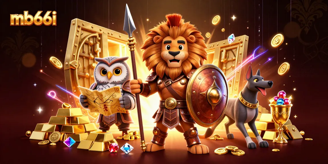 Experience the excitement of mb66i casinos with vibrant gaming elements and 3D characters.